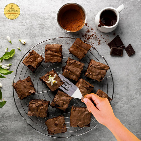 Mrs. Anderson’s Baking Mini Flexible Brownie Cookie Spatula, Stainless Steel Blade, Wood Handle