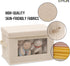 Citylife 3 Pack Storage Bins with Lids, Fabric Foldable Storage Bins with Soft Cord Handles