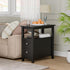 ZENY Compact End Table with Drawer and Open Shelf - Perfect for Living Room or Bedroom