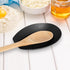 Oggi Spooner Stainless Steel Spoon Rest, Holds Kitchen Utensils for Mess Free Cooking, Black, 5.25 x 3.5 inch