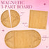 Paris Hilton Charcuterie Board and Serving Set - Customizable Magnetic Bamboo Board with Cheese Utensils, 7-Piece Set,