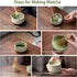 Set, 10 Set 2 Buucup Matcha Whisk Pcs Matcha Includes Matcha Bowl, Cups, Matcha Whisk and Holder, Bamboo Scoop