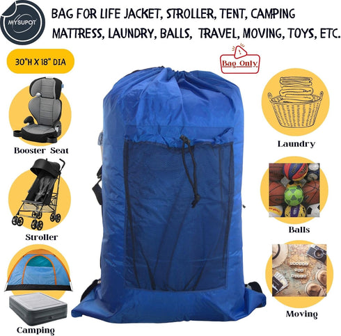 36"x24"x6") 420D ROYAL BLUE (Large Beach Chair Bag. For Tent, Camping Mattress, Recliner, Dog Bed, Director & Lounge