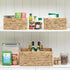 Vagusicc Set of 3 Wicker Baskets, Hand-woven Storage Bins with Handles for Organizing, Small Toilet Paper Storage