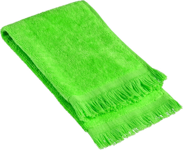 The Holy South Fringed Reversible Fingertip Hand Towel (Size 11" W x 18" L) Terry