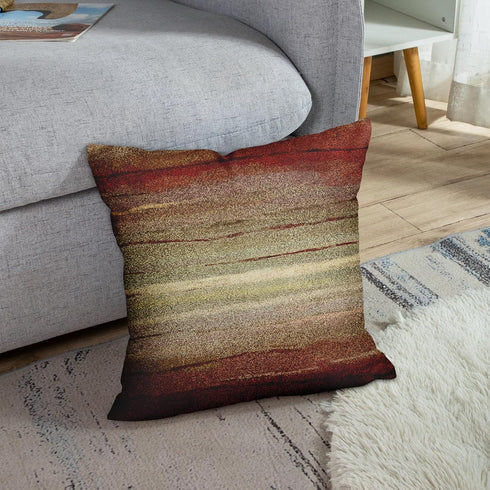 Emvency Throw Pillow Cover, Western Tribal Geometric Brown Southwest Decorative Pillow Case, 16 x 16 Inch