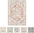 5x7 LIVEBOX Area Rugs for Living Room, Washable Nursery Orange Boho Rug Soft Non-Slip, Low-Pile Vintage Medallion