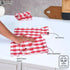 12 Pack, 18"x26", 100% Gingham Check Kitchen Towels Cotton, Super Absorbent & Quick Dry, Durable Dish Towel for Drying