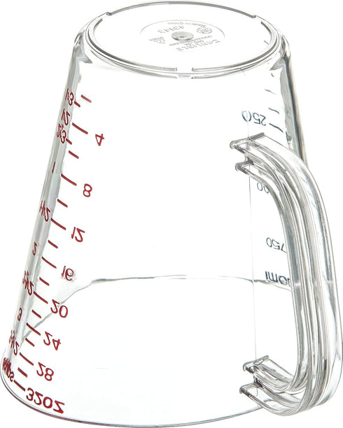 Carlisle FoodService Products 4314307 Commercial Plastic Measuring Cup, Clear, 1 Quart