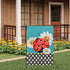 Welcome Ladybug Daisy Flowers Garden Flag - Vertical Double-Sided 12.5x18 Inch Watercolor Painting for Spring