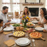 24 Countertops HANSGO Deviled Egg Platter, Wooden Round Deviled Egg Charcuterie Board Tray Holder Carrier with Holes