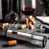 OVENTE Electric Wine Opener with Foil Cutter, Automatic Bottle Corkscrew Remover, Battery Operated, Silver WO1381S