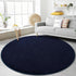 Ultra Soft Round Area Rugs for Living Room Bedroom, 4x4 Feet Navy Blue Thickened Memory Foam Modern Indoor Circle Carpets, Non-Slip Comfy Circular Rug for Boys Girls Nursery Room Home Decor by Gifeas