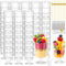 220 Pcs 4 oz Mini Dessert Cups with Spoons and Bamboo Skewers,
