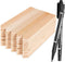 Whaline 100Pcs Wooden Plant Labels, Pointed Wooden Garden Markers with 2 Marker Pen for Seed Potted Plants