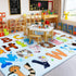 Bolacrom Kids Rugs for Playroom Educational Rug for Learn The ABC Alphabet, Soft Machine Washable Non-Slip Cute Carpet