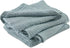 EMME 90"x90") Cotton Muslin Queen Blanket Bed Layering Bedspread Coverlet Breathable Gauze Soft Lightweight (Heather