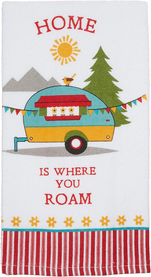 KAY DEE DESI Camping Life Terry Kitchen Towel, 16" x 26", Various Designs