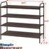 4-Tier Simple Houseware Shoe Rack Storage Organizer, Bronze