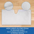 Replacement Microfiber Steam Mop Pad Cleaning Pads - for Shark Steam Pocket Mop S3500 Series (White)