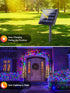 6 Pack 198FT 600 8 Christmas Solar String Lights Outdoor Waterproof, LED Green Wire Solar Fairy Lights with Modes