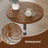 Asgolion Round Small Side Table, Adjustable-Height Drink Table, Pedestal Martini Stand, Weighted Base Cocktail Table