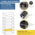 6 Closet, 30 Sundaze Shoe Rack with Cover - Tier Shoe Rack for Front Door Entrance, Sturdy Tall Shoe Organizer