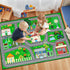5x7 Car Rug Play Mat Feet - Green Road Rug for Kids Boys Room, Fun Race Track Traffic Road Carpet for Boys Playmat