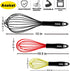 Anaeat Silicone Balloon Whisk, Heat Resistant Kitchen Whisks for Whisking, Cooking, Baking, Beating, Stirring