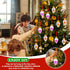 FOIMAS 12 Pack Booze Bulb Booze Christmas Balls,Fillable Light Ball Tree Hanging Ornaments Clear Plastic Pendant Ball