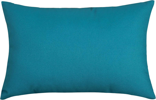 TangDepot Handmade Decorative Throw Pillow Covers, 100% Cotton Canvas, (12"x18", Blue Ashes)