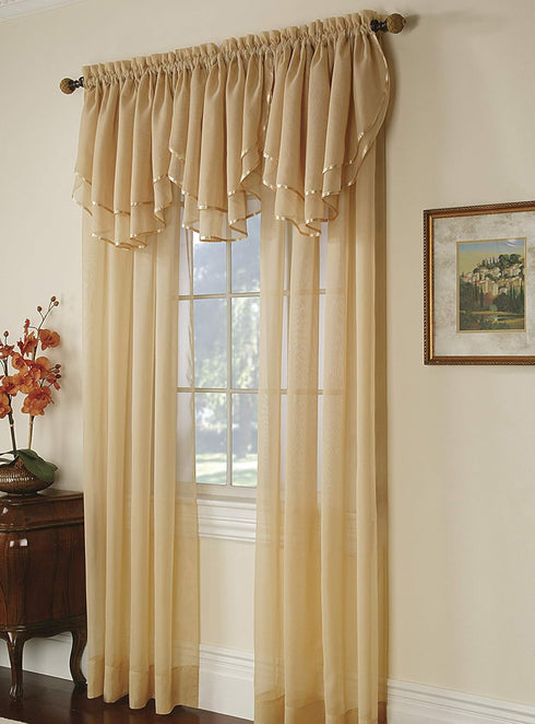 Stylemaster Elegance Sheer Voile Panel, 60" x 84", White