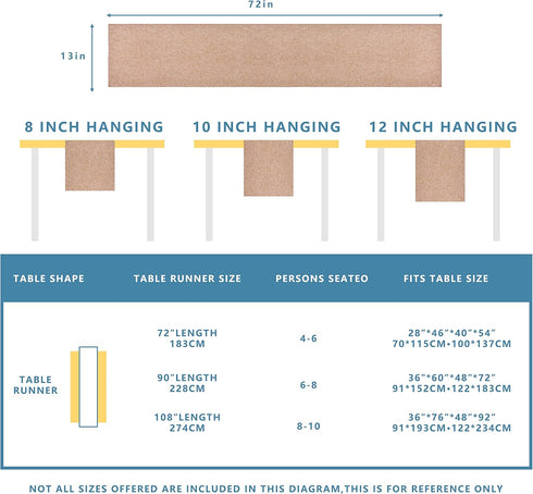 Winotic 13 72 Inches (13" 72", Brown Table Runner x Long, Cotton Linen Farmhouse Style Table Linen for Kitchen Dining