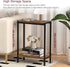 2-Tier Narrow Side Table for Small Space, Slim End Table, Thin Nightstand, Skinny Snack Couch Table, Sofa Bedside Table