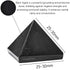 Black Agate Pyramid Crystal Healing Stones - 1" Natural Stone Pyramid Figurine for Meditation, Reiki, Chakra Balancing
