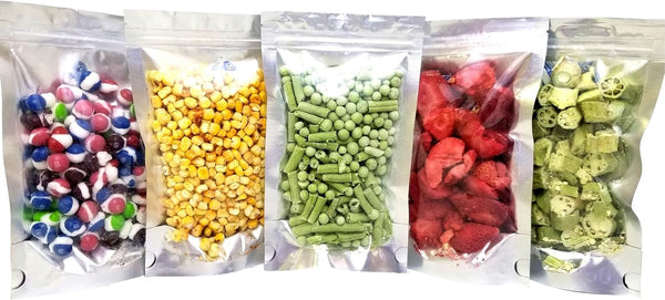 Clear Front Resealable Mylar Bags - 5 Mil, 5" x 8" x 3" Gusset Zip Seal Stand Up Pouch for Storage (100)