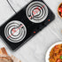 OVENTE Electric Countertop Double Burner, 1700W Cooktop with Stainless Steel Coil Hot Plates, Black
