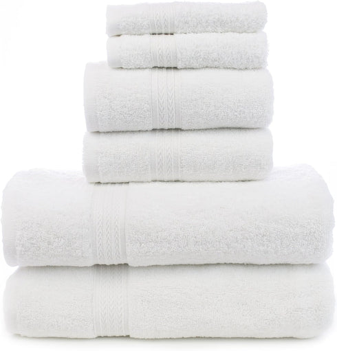 Chakir Turkish Linens Soft Touch Linen Terry Cloth Towel Set, 2 Bath