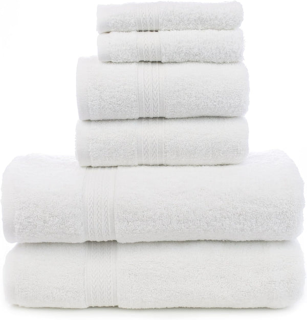 Chakir Turkish Linens Soft Touch Linen Terry Cloth Towel Set, 2 Bath