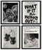 NaZaUK Retro Black And White Newspaper Poster What If It All Works Out