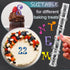 "Fondant Letter Cutters for Cake Decorating - Plastic Alphabet Cutters A-Z and 0-9 Numbers (9.84\" L 0.98\" W)"