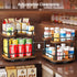 11 inches, 10.5 inches Spice Rack Organization for Cabinet - Height Adjustable Rotating Lazy Susan Organizer, Spice