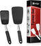 UpGood Silicone Turner Set, 600ºF Heat Resistant Kitchen Spatulas, Large & Small with Flexible Stainless Steel