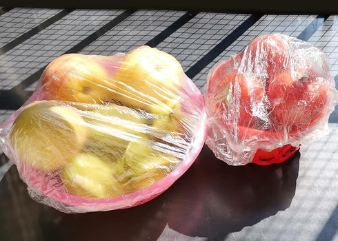 Plastic Bowl Covers, Elastic Reusable 100 Pieces Food Covers for Bread Proofing, 26 cm/10.23 in