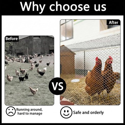 maebeacae 15.7INx33FT,Plastic Plastic Chicken Wire Fencing Fence Wire,Poultry Garden Netting,Poultry Netting, Mesh