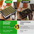 LAPOND 40 Pcs Grow Sponges with Tray, Starter Plugs for Cuttings, Great for Soil, Tray or Planting Pods Plant Rooter