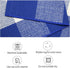 SEEKSEE Cotton Buffalo Plaid Rug, 27.5"x43", Blue and White Checked Washable Doormat for Indoor Outdoor Use