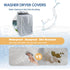 Washer and Dryer Covers, Waterproof and Dustproof Washing Machine Cover for Top Load and Front Load, 29 x 28 x 43