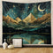 Tapzen Mountain Tapestry, Nature Landscape Rocky Mountain Wall Hanging for Bedroom Aesthetic, 40 x 30 Inches