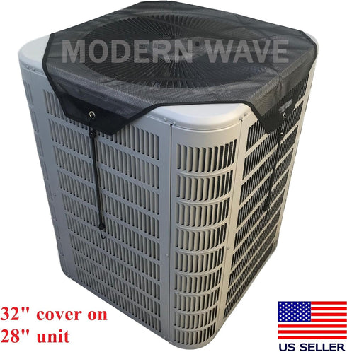 MODERN WAVE Central Air Conditioner Cover - Universal Outdoor AC Cover Defender (Mesh, 32" x 32")